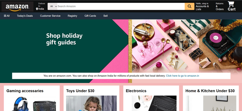 Amazon UI Clone