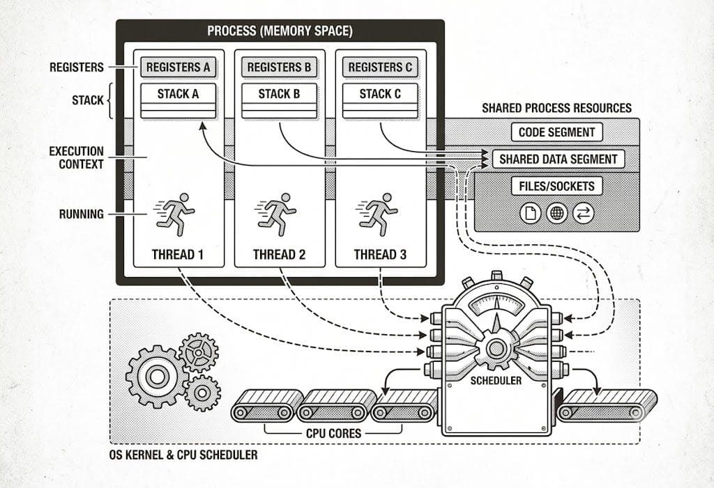 Understanding OS Multithreading